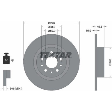 Bremsscheibe Alfa T. 156/Gt 1.6-3.2 97-06 | 92114703