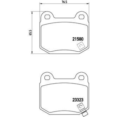 BREMBO Bremsklötze HA | MITSUBISHI Lancer 00-13 | P 56 048