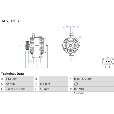 Lichtmaschine | TOYOTA Rav4 05 | 0 986 085 110