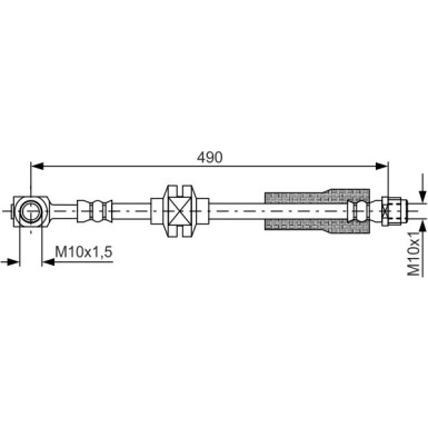 Bremsschlauch | OPEL | 1987481809