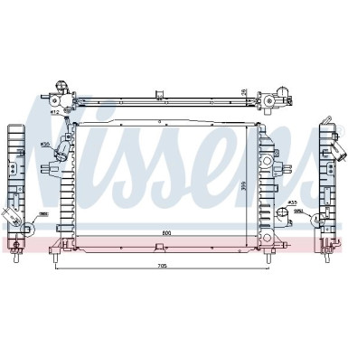 Wasserkühler PKW | OPEL ZAFIRA B 1.9 CDTi 05 | 630705