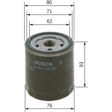 Ölfilter | AUDI,SEAT,SKODA,VW | 0 451 103 337