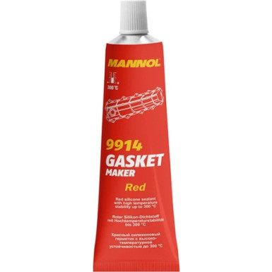 MANNOL Gasket Maker Red 9914 Hochtemperatursilikon 85G Rot | MN9914