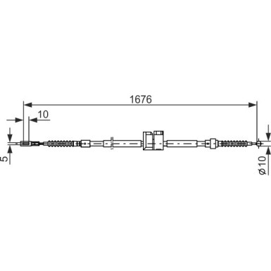 Handbremsseil re | AUDI 100,A6 Quattro 90-97 | 1987477815