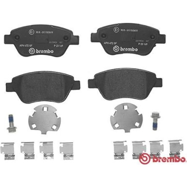 BREMBO Bremsklötze VA | FIAT Doblo 01 | P 23 169