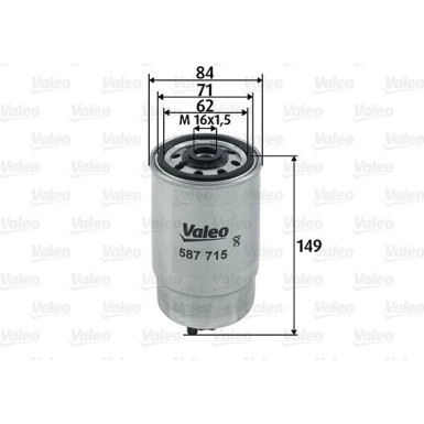 VALEO Kraftstofffilter | 587715