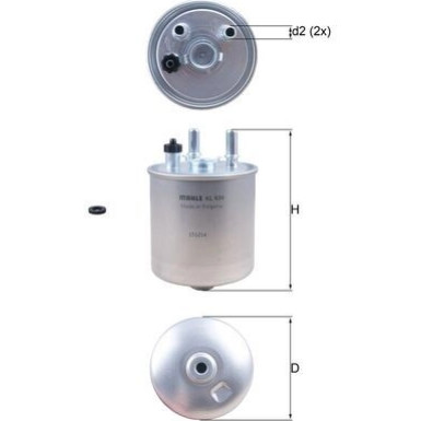 KNECHT Kraftstofffilter | KL 639D