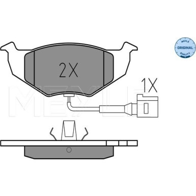 Bremsbelagsatz Vw P. Polo 01- Mit Sensor | 025 218 6817/W