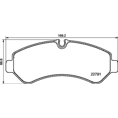 BREMBO Bremsklötze HA | MERCEDES Sprinter 18 | P 50 150