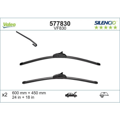 VM830 VALEO Silencio X.TRM Wischer | MAZDA 3, KIA Sportage | 577830