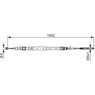 Handbremsseil | BMW X5 00 | 1987477820