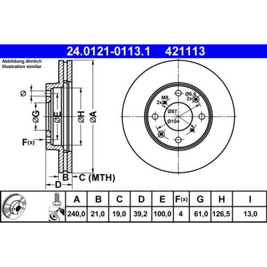 Bremsscheibe | 24.0121-0113.1