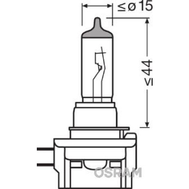 H11B Osram | 12V 55W PGJY19-2 1B | 64241