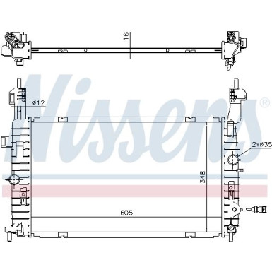 Wasserkühler PKW | Opel Meriva 03 | 630747