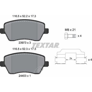 Bremsbelagsatz Suzuki P. Swift 05-/Agilla 07-/Splash | 2397302