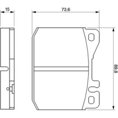 Bremsklötze | MERCEDES W123-Serie | 0 986 463 921