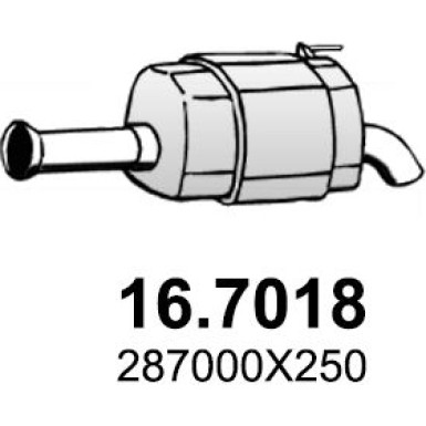 Endschalldämpfer | HYUNDAI i10 07 | 16.7018