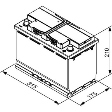 T3 032 BOSCH | NKW-Batterie | 12V 100Ah 720A | 0 092 T30 320