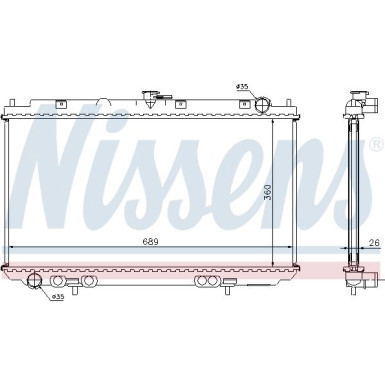 Wasserkühler PKW | NISSAN Almera 00-03 | 67349A