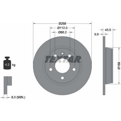 Bremsscheibe Vw T. Sharan | 92074303