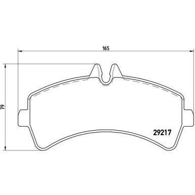 BREMBO Bremsklötze HA | MERCEDES Sprinter,VW Crafter 06 | P 50 060