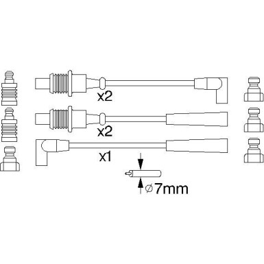 Zündleitungssatz | PEUGEOT,CITROEN | 0 986 356 794