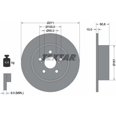 Bremsscheibe Toyota T. Avensis 01 | 92126503