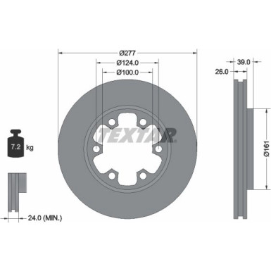 Bremsscheibe Nissan P. Terrano 96-/Maverick | 92059000