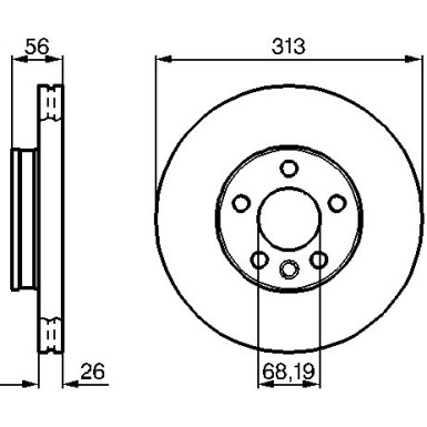 Bremsscheibe VA | FORD Galaxy,SEAT,VW Sharan,T4 96 | 0 986 478 296