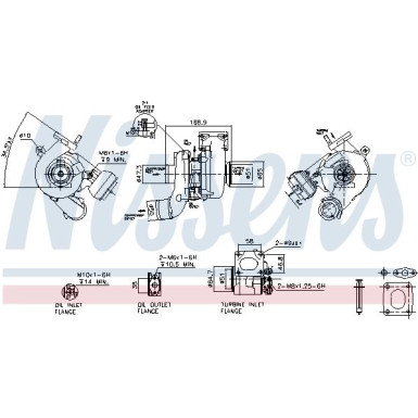 Nissens Turbo | ALFA 147,156,LANCIA,FIAT 97 | 93104