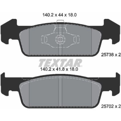 Bremsbelagsatz Dacia P. Logan/Sandero 12- 1.2/1.6B | 2573801