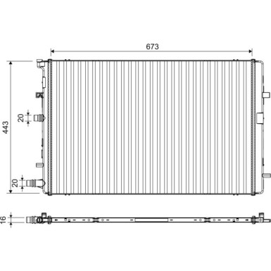 VALEO Motorkühler | 701395