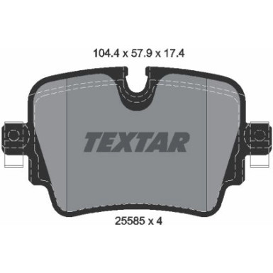 Bremsbelagsatz Jaguar T. F-Type 2.0-5.0 12 | 2558501