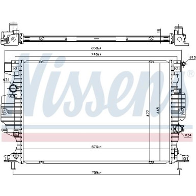 Wasserkühler PKW | Ford Mondeo V 14 | 620152