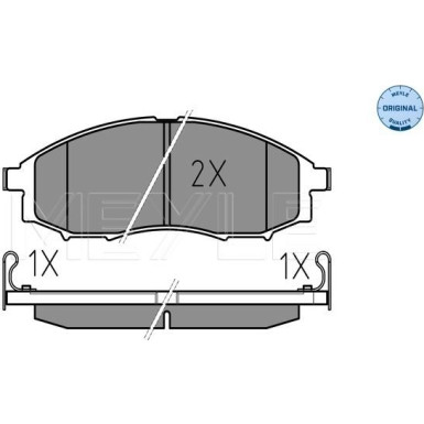 Bremsbelagsatz Nissan P. Pick-Up Navara 02- Mit Sensor | 025 239 7017/W