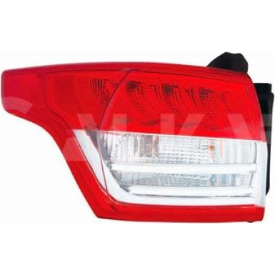 Heckleuchte A L M K-PLATTE ROT/WEISS LED | FORD KUGA II 5,12-10,16 | 2754,652,1