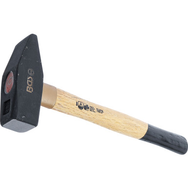 BGS Schlosserhammer | Holz-Stiel | DIN 1041 | 2000 g | 858