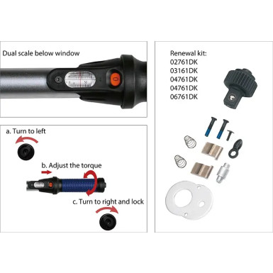 ROOKS Drehmomentschlüssel 1/2", 20-200 Nm – Präzise und langlebig