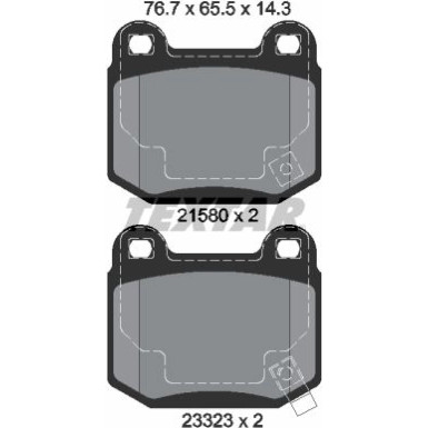 Bremsbelagsatz Nissan T. 350Z/Impreza 00- Wrx/Forester 13 | 2158001