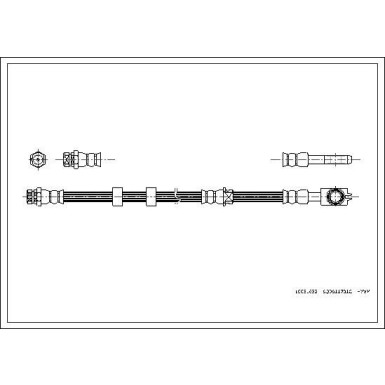 CORTECO Bremsschlauch | 19031632