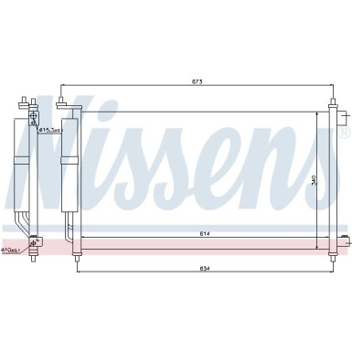 Kondensator PKW | NISSAN Micra 03-,RENAULT Modus 04 | 94621