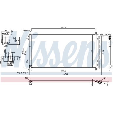 Kondensator PKW | Toyota Auris (E18) (12-) | 940534