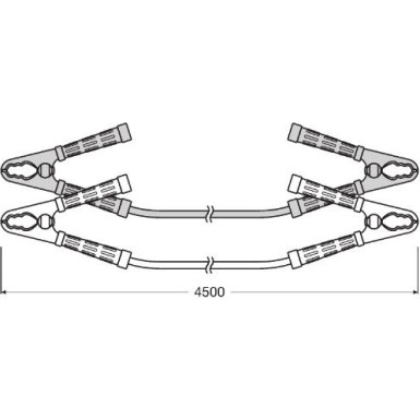 Osram | BATTERYstart PRO Batterie Starthilfekabel 900A 1Set | OSC350