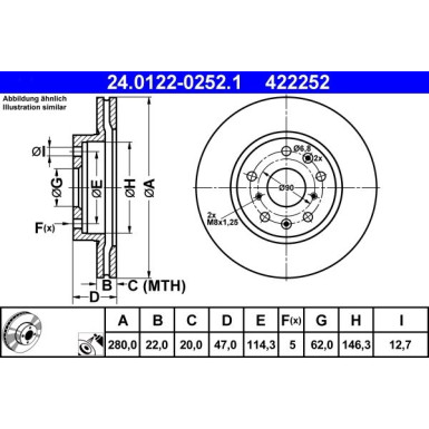 Bremsscheibe Suzuki P.Sx4 1.5-1.6 06 | 24.0122-0252.1