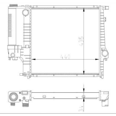 Kühler, Motorkühlung | 53849A