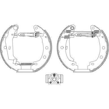 Satz Bremsbacken Renault Megane 95 | 84049501