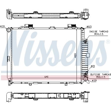 Wasserkühler PKW | MERCEDES W210 | 62689A