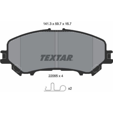 Bremsbelagsatz Nissan P. X-Trail 1.6 Dci 13 | 2206503