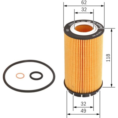 Ölfilter | HYUNDAI,KIA,CHRYSLER,HAWTAI | F 026 407 069