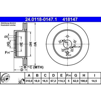 Bremsscheibe | 24.0118-0147.1